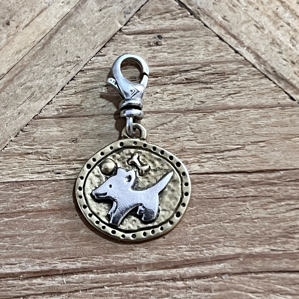 retired Silpada Sterling Silver Brass Charms boy girl dog tree cross U PICK - Picture 6 of 15
